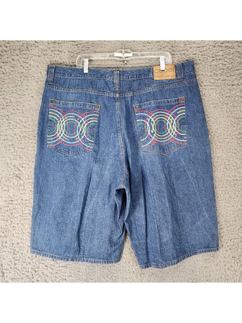 Coogi Shorts Mens 44 Blue Vintage Bagging Denim Jean Jorts *Read*